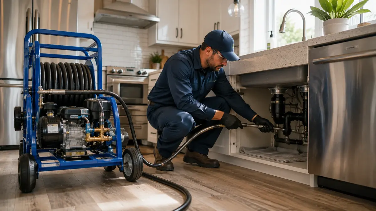 Kitchen Drain Hydro Jetting in Topanga
