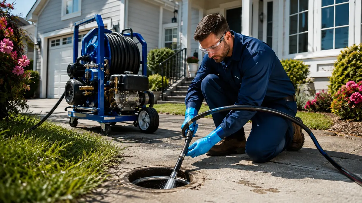 Residential Hydro Jet Drain Cleaning in Topanga